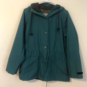 Gore-Tex Raincoat Teal Blue Small
